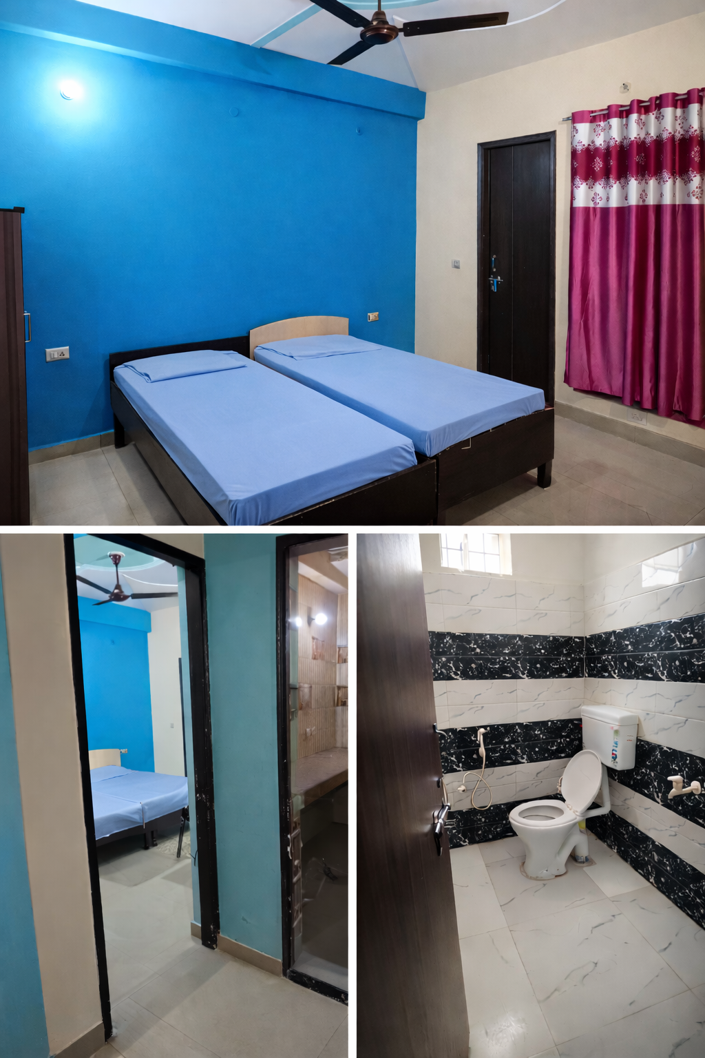 Combined room image sheet for M 28 Sector 66 furnished 1RK